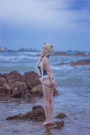 [Net Red COS] Costume da bagno popolare Coser Nizuo Nisa-Blue Marie Rose