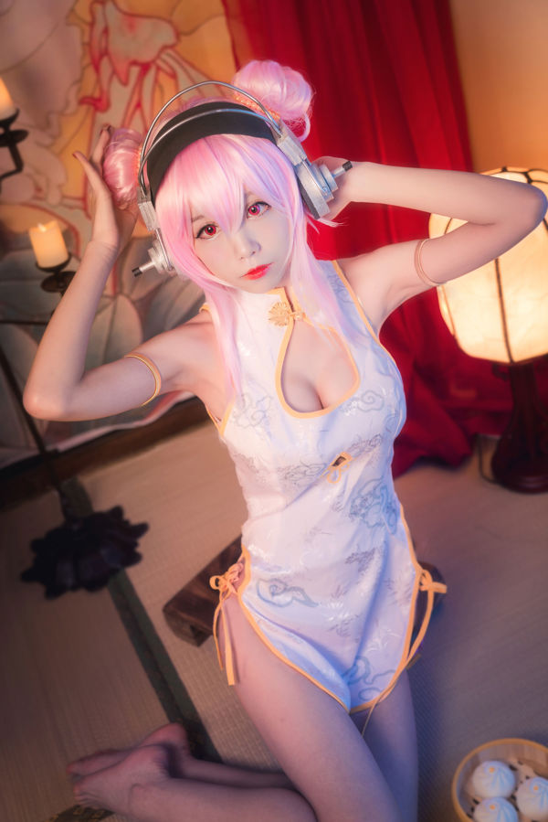 [Foto Cosplay] Blogger anime Shui Miao aqua - Soniko Cheongsam