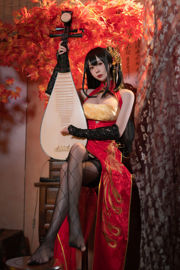 [Net Red COSER Photo] Xiyuan Temple Nange Photo - Dafeng Cheongsam